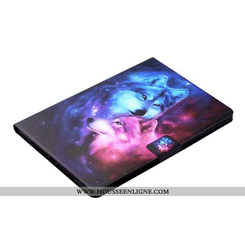 Housse Samsung Galaxy Tab A8 (2021) Couple de Loups