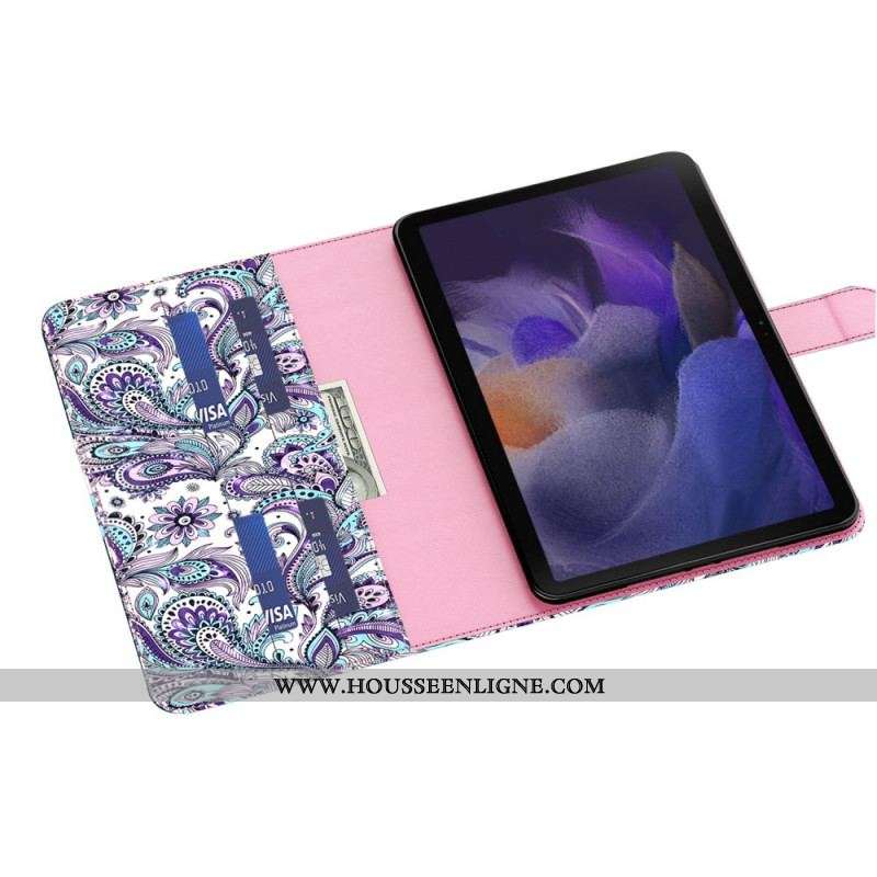 Housse Samsung Galaxy Tab A8 (2021) Motif Cachemire