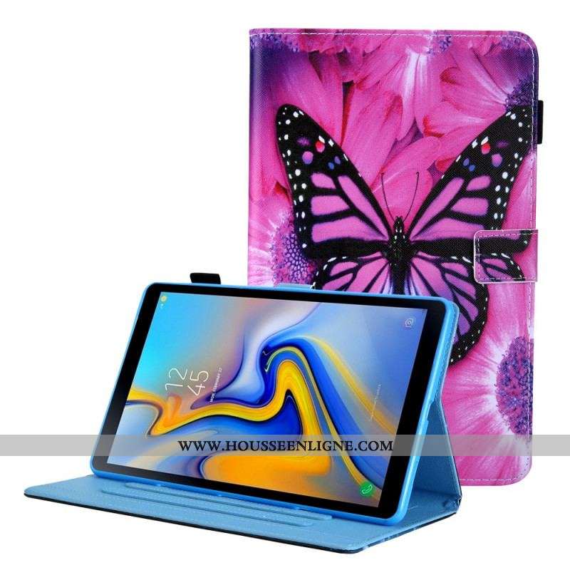 Housse Samsung Galaxy Tab A8 (2021) Papillon Floral