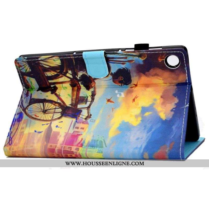 Housse Samsung Galaxy Tab A8 (2021) Vélo Art