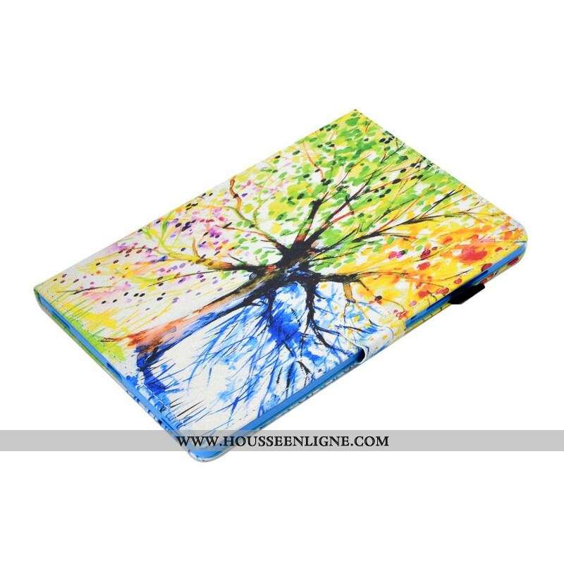 Housse Samsung Galaxy Tab S8 / Tab S7 Arbre Aquarelle