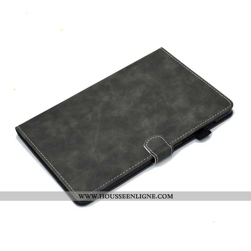 Housse Samsung Galaxy Tab S8 / Tab S7 Effet Cuir Design Vintage