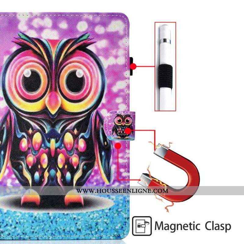 Housse Samsung Galaxy Tab S8 / Tab S7 Hibou Éclaté