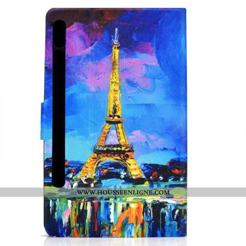 Housse Samsung Galaxy Tab S8 / Tab S7 Tour Eiffel