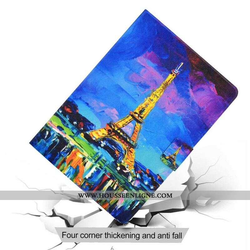 Housse Samsung Galaxy Tab S8 / Tab S7 Tour Eiffel