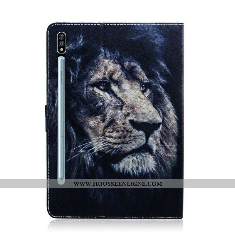 Housse Samsung Galaxy Tab S8 / Tab S7 Tête de Lion