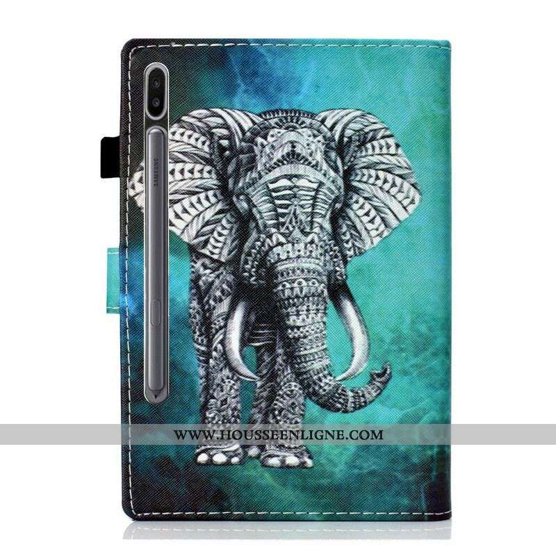 Housse Samsung Galaxy Tab S8 / Tab S7 Éléphant Tribal