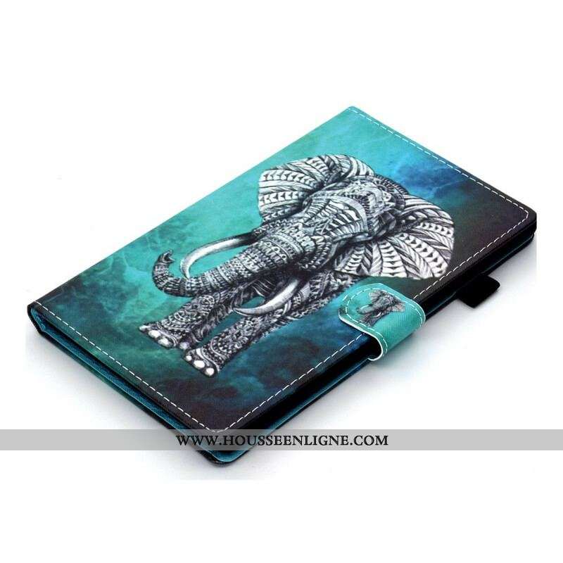 Housse Samsung Galaxy Tab S8 / Tab S7 Éléphant Tribal