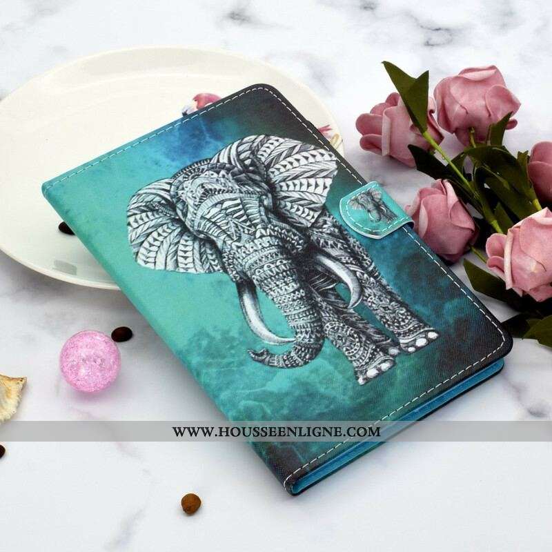 Housse Samsung Galaxy Tab S8 / Tab S7 Éléphant Tribal