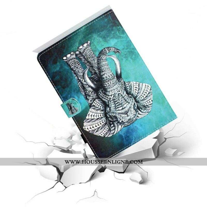 Housse Samsung Galaxy Tab S8 / Tab S7 Éléphant Tribal