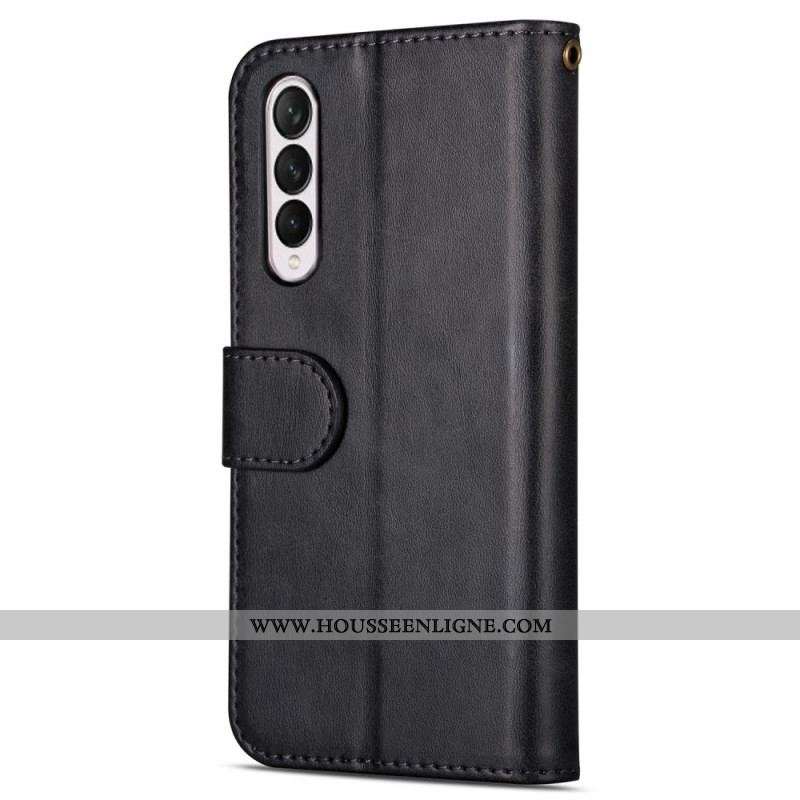 Housse Samsung Galaxy Z Fold 3 5G Porte-Monnaie avec Lanière