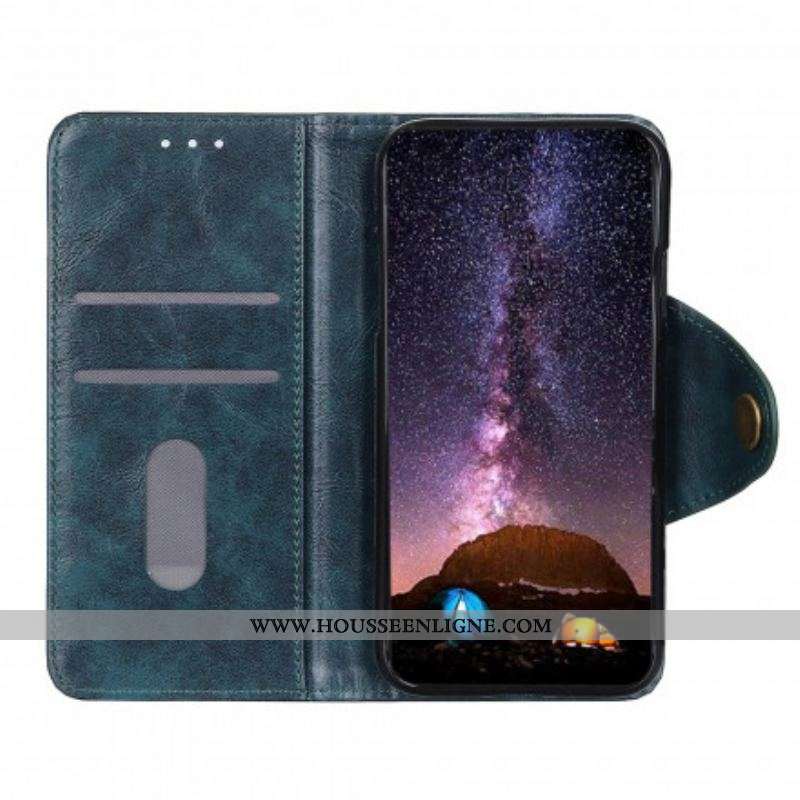 Housse Sony Xperia 1 III Simili Cuir Bouton Verni