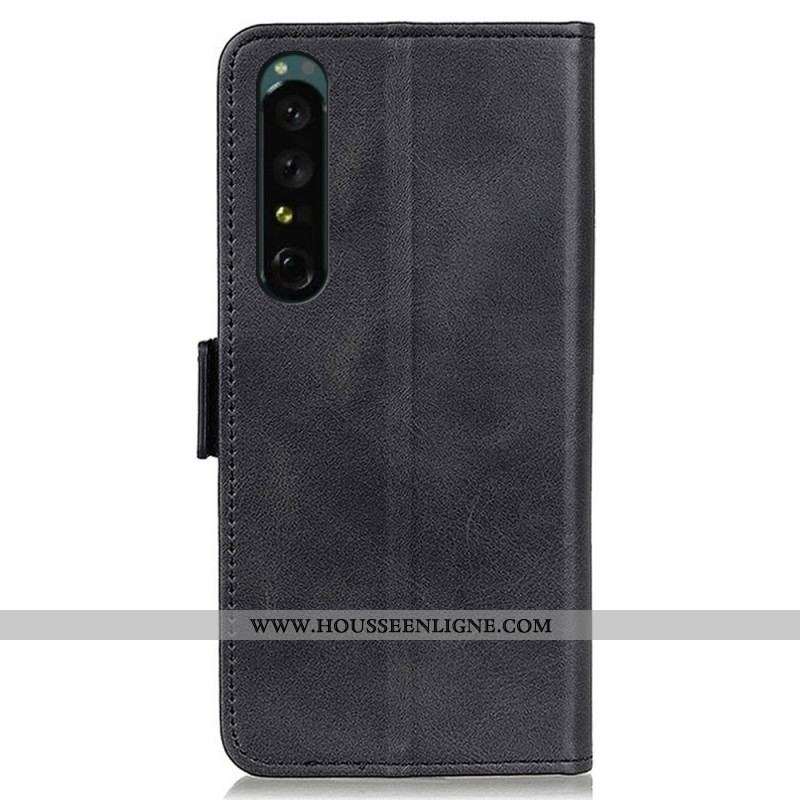 Housse Sony Xperia 1 IV Double Fermoir