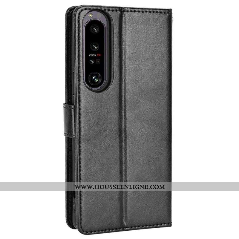 Housse Sony Xperia 1 IV Flashy à Lanière