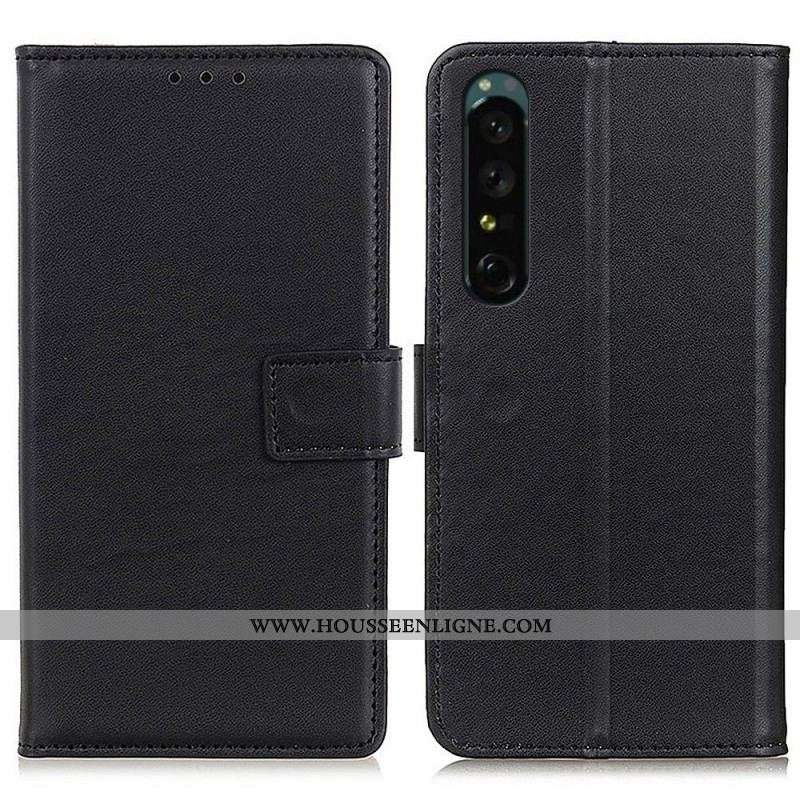 Housse Sony Xperia 1 IV Simili Cuir Simple