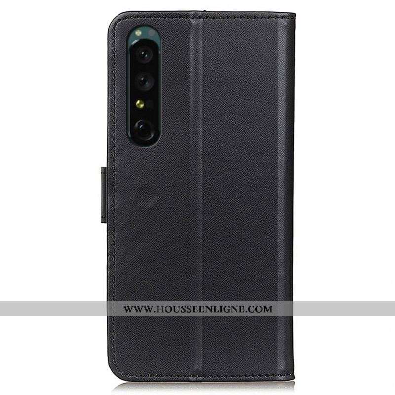 Housse Sony Xperia 1 IV Simili Cuir Simple