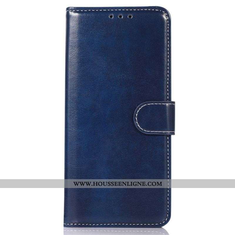 Housse Sony Xperia 1 IV Style Cuir Coutures Apparentes