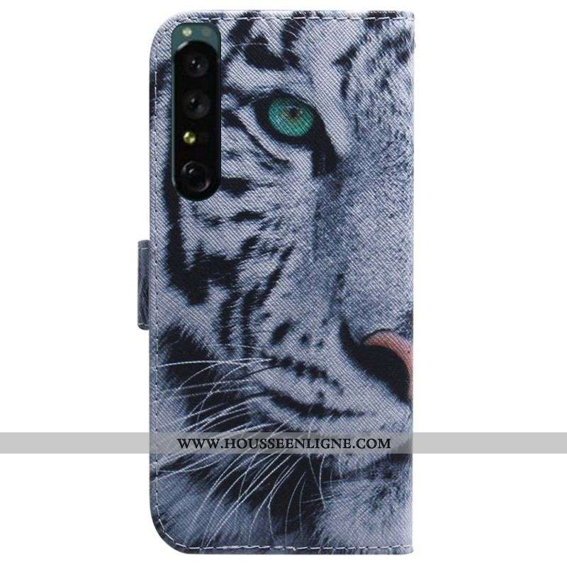 Housse Sony Xperia 1 IV Tigre Blanc