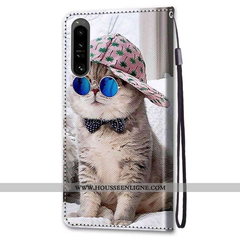 Housse Sony Xperia 1 IV Yo Cat à Lanière