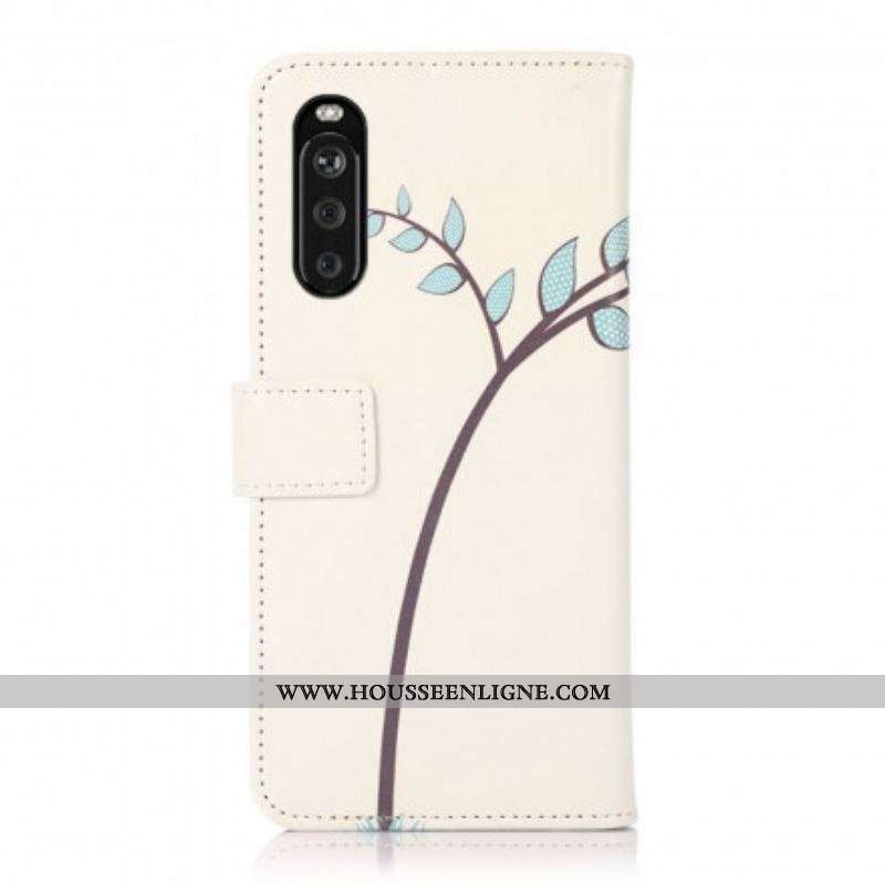 Housse Sony Xperia 10 III Couple De Hiboux Sur l'Arbre