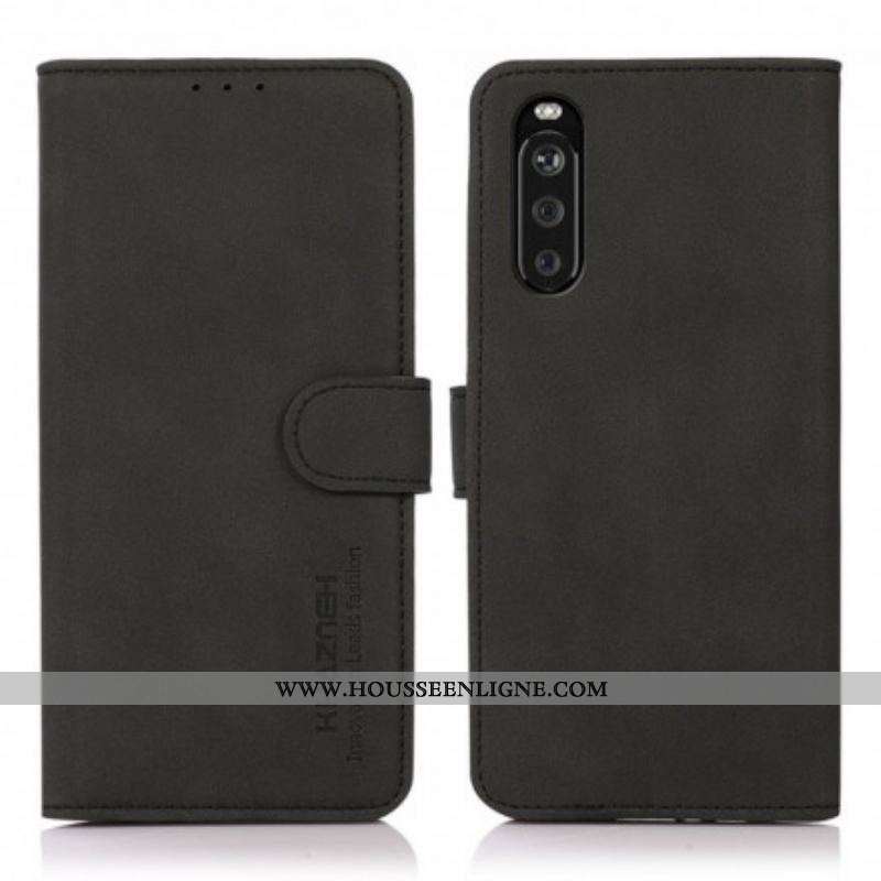 Housse Sony Xperia 10 III Effet Cuir Fashion KHAZNEH