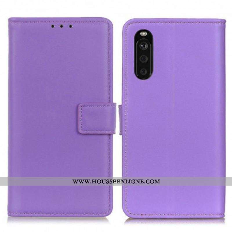 Housse Sony Xperia 10 III Simili Cuir Simple