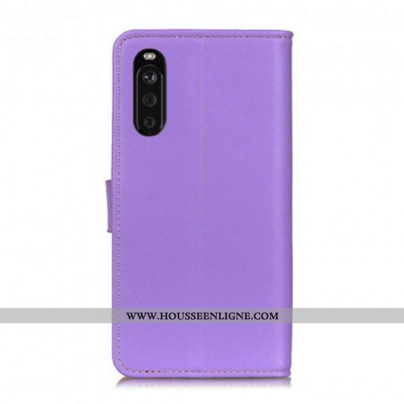 Housse Sony Xperia 10 III Simili Cuir Simple