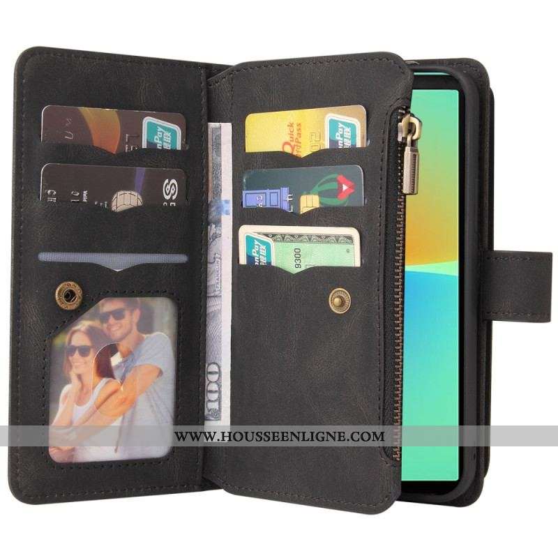 Housse Sony Xperia 10 IV Multi-fonctions Porte-Cartes