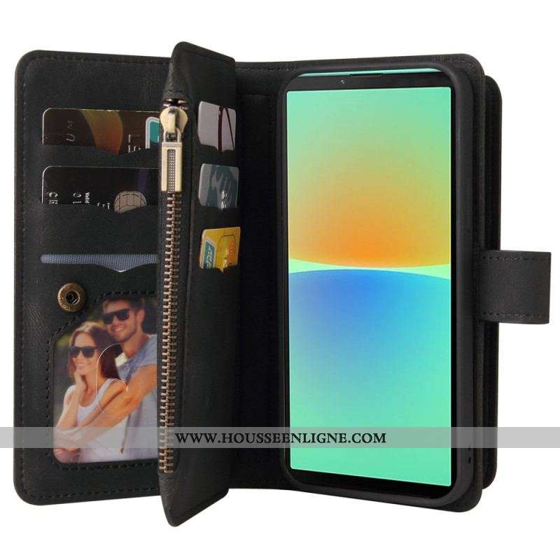 Housse Sony Xperia 10 IV Multi-fonctions Porte-Cartes