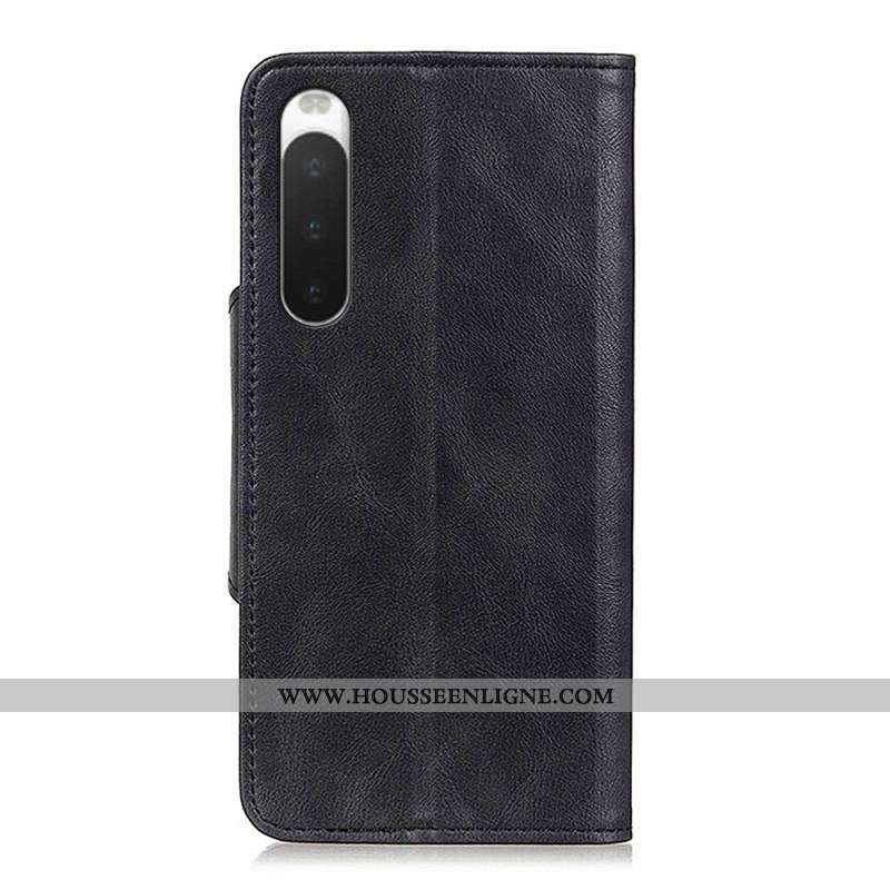 Housse Sony Xperia 10 IV Simili Cuir Bouton