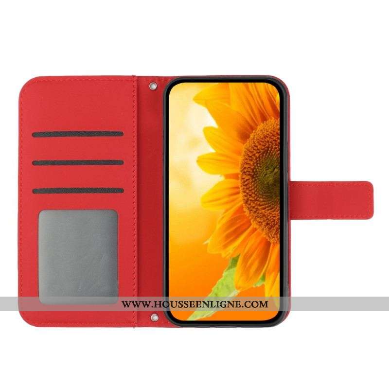 Housse Sony Xperia 10 IV Tournesol à Lanière