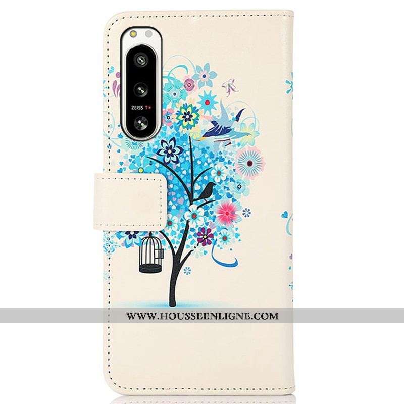 Housse Sony Xperia 5 IV Arbre Fleuri