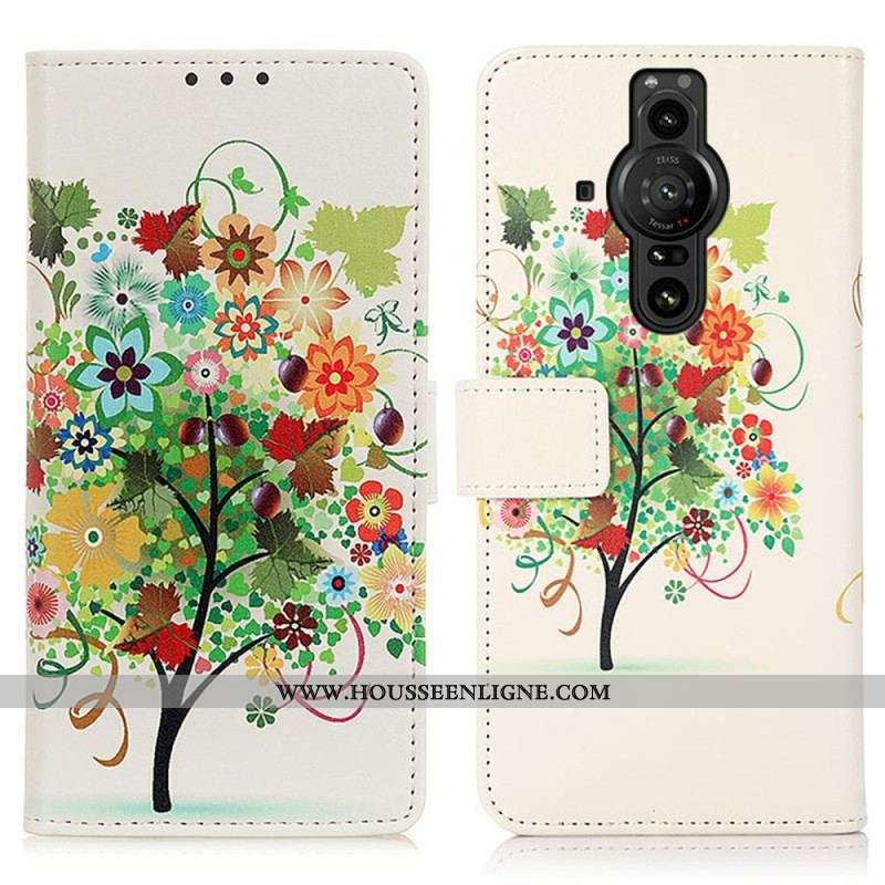 Housse Sony Xperia Pro-I Arbre Fleuri