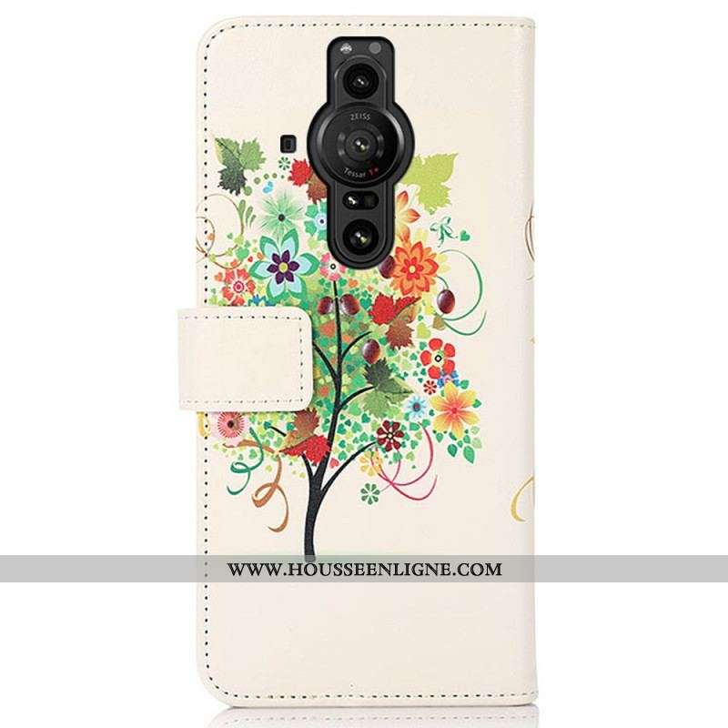 Housse Sony Xperia Pro-I Arbre Fleuri