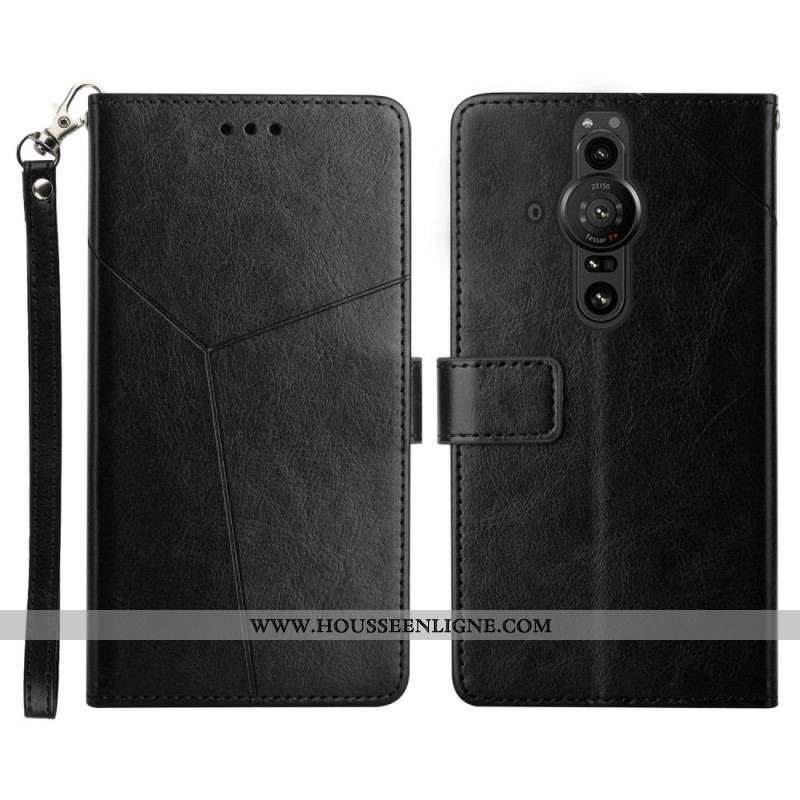 Housse Sony Xperia Pro-I Style Cuir Géo Y Design