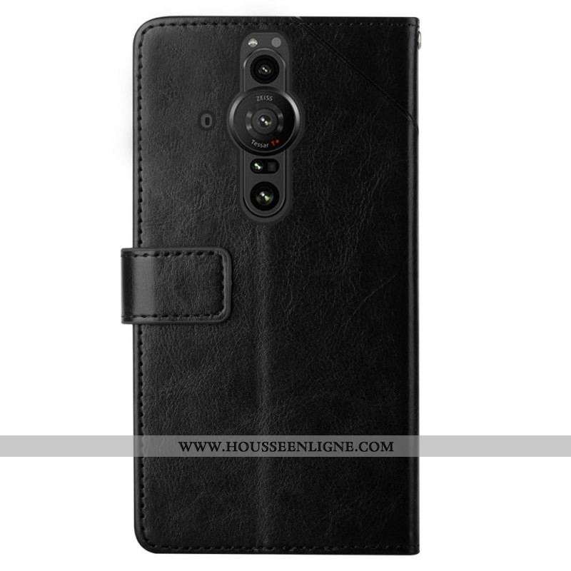 Housse Sony Xperia Pro-I Style Cuir Géo Y Design