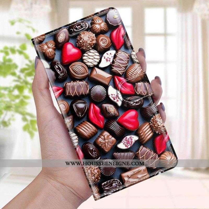 Housse Xiaomi 12 / 12X Chocolats à Lanière