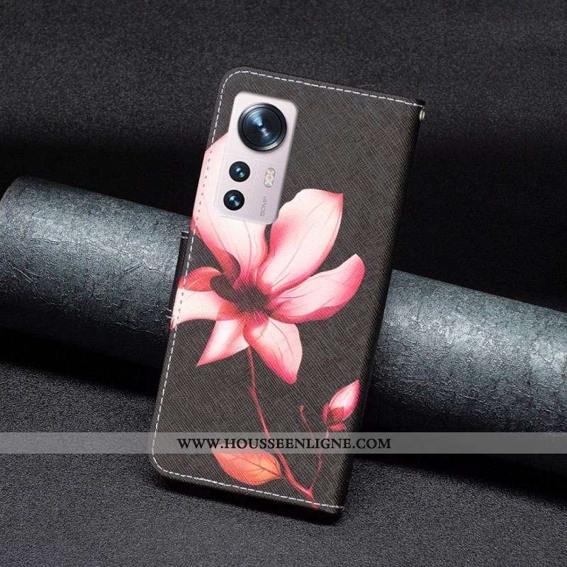 Housse  Xiaomi 12 / 12X  Fleur Rose