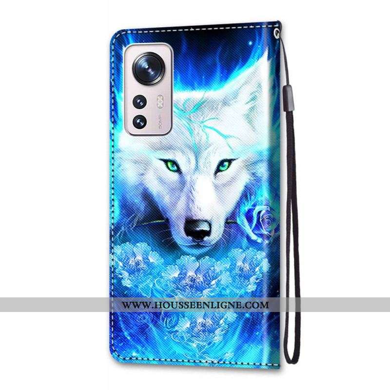 Housse Xiaomi 12 / 12X Loup à Lanière