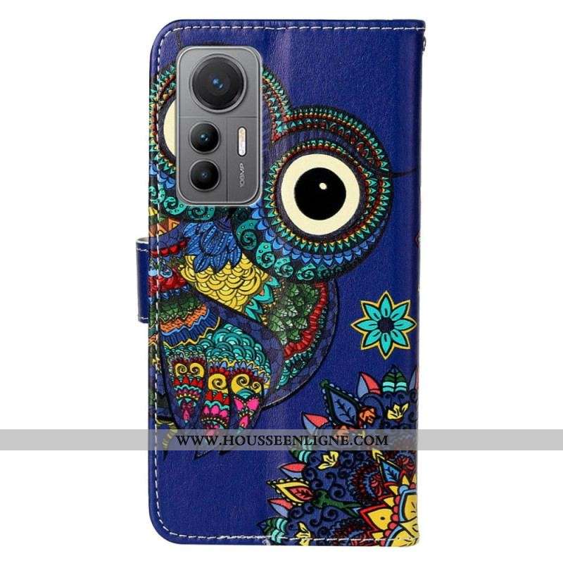 Housse Xiaomi 12 Lite Hibou à Lanière