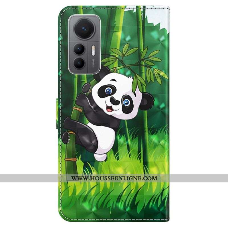 Housse Xiaomi 12 Lite Panda Bambou à Lanière