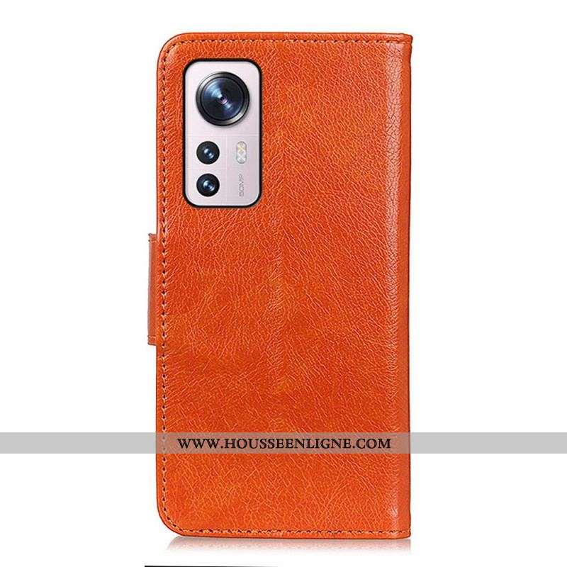 Housse Xiaomi 12 Pro Cuir Nappa Fendu