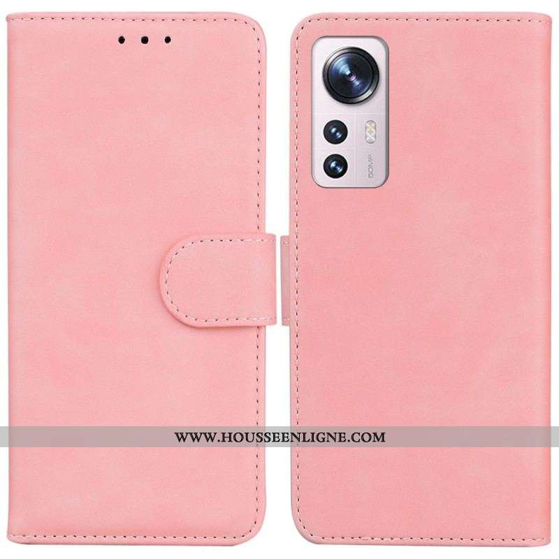 Housse Xiaomi 12 Pro Cuir Uni