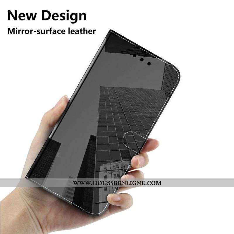 Housse Xiaomi 12 Pro Simili Cuir Couverture Miroir