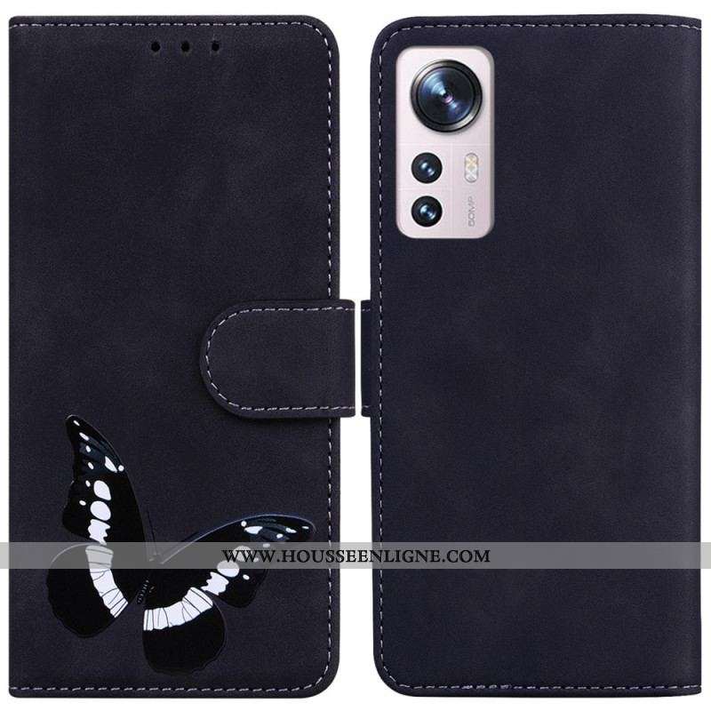 Housse Xiaomi 12 Pro Skin-Touch Papillon