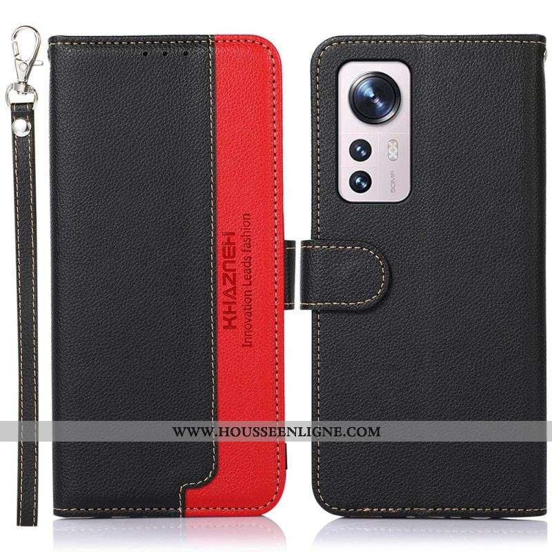 Housse Xiaomi 12 Pro Style Litchi RFID KHAZNEH