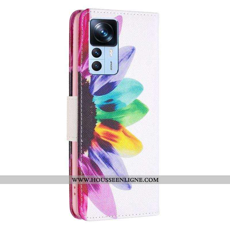 Housse Xiaomi 12T / 12T Pro Fleur Aquarelle