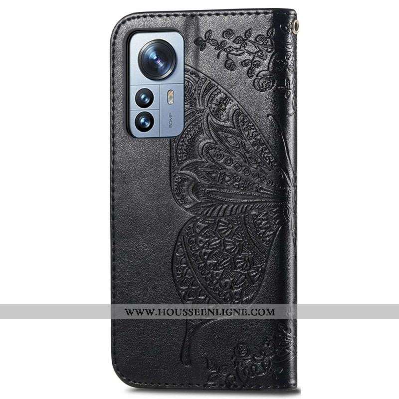 Housse Xiaomi 12T / 12T Pro Papillon Baroque