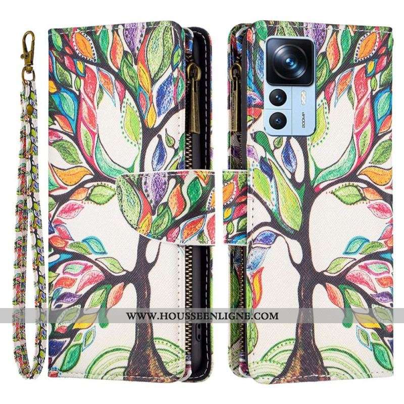 Housse Xiaomi 12T / 12T Pro Poche Zippée Arbre