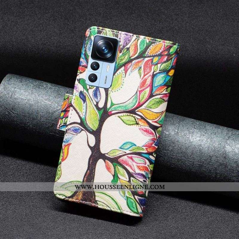 Housse Xiaomi 12T / 12T Pro Poche Zippée Arbre